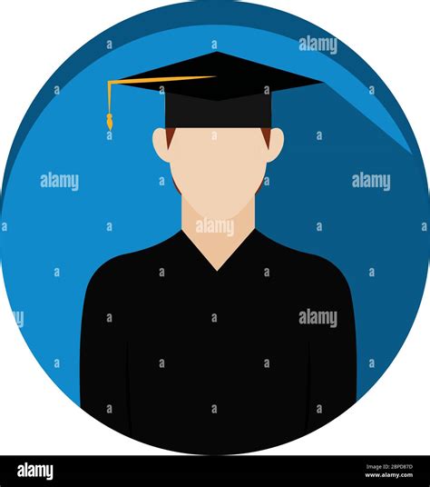 Isolated Graduate Student Icon Stock Vector Image And Art Alamy