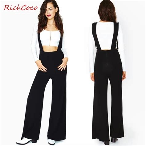 Free Shipping Womens Fashion Zipper Back Pocket High Waist Suspenders