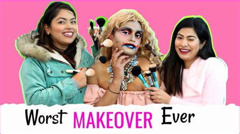 Worst Makeup Ever Most Weird Makeover Challenge Fun Comedy