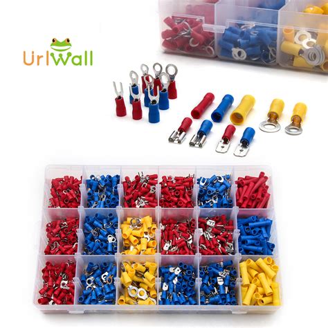 1200pcs Assorted Insulated Electrical Wiring Connectors Set Crimp