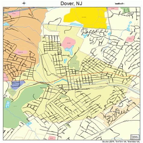 Dover New Jersey Street Map 3418070