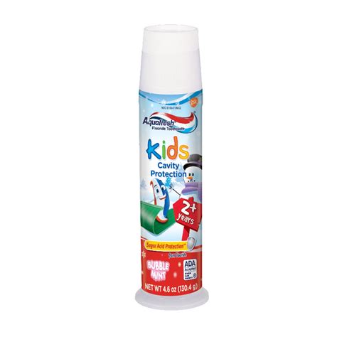 Aquafresh Kids Cavity Protection Fluoride Toothpaste Pump Bubble Mint