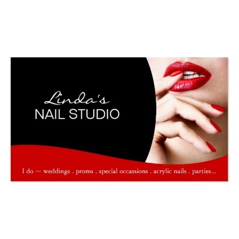 The perfect last minute gift. Nail Technician ~ Business Card Template | Zazzle
