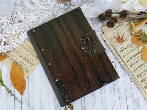 Book Of Shadows Scrapbookwitch Herbalist Aged Original Etsy