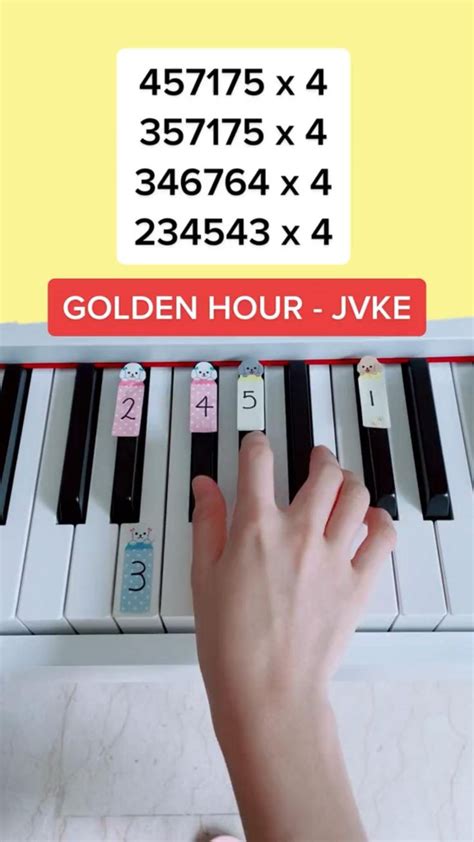 Easy Piano Tutorial For Golden Hour JVKE