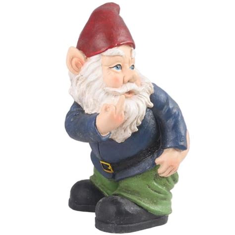 Hi Line T Ltd Gnome Mooning Statues 75616 02 The Home Depot