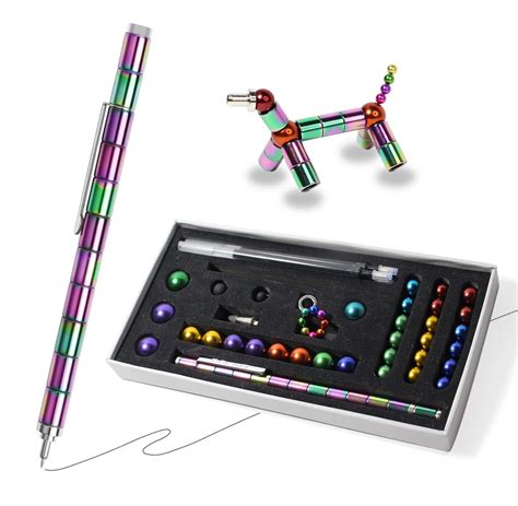 Umintzkss Magnetic Pen Toy Magnet Pen Magnetic Metal Fidget Pen