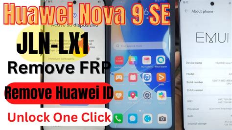 Huawei Nova SE JLN LX Remove FRP Huawei ID Id Remove Unlock One Click YouTube