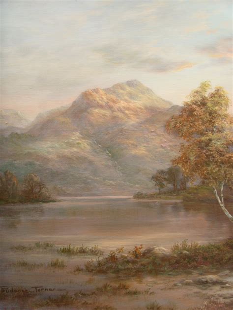 Antiques Atlas Oil Of Scottish Loch At Sunset By Prudence Turner