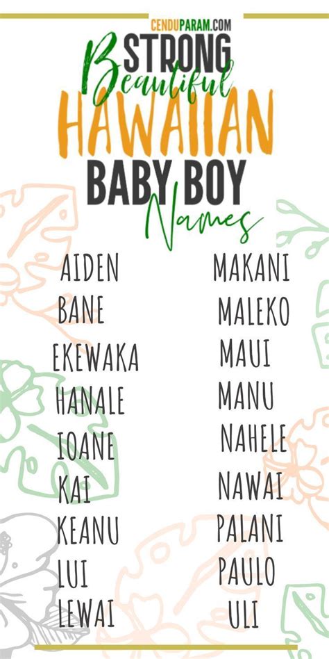 Hawaiian Girl Names That Start With A T