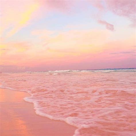 Pink Sky At Night Pink Sands Delight 📸 Via Maimadeoc Pink Sand