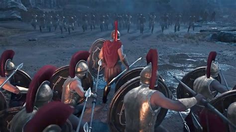 Assassins Creed Odyssey 300 Spartan And Leonidas Battle Gameplay Ps4