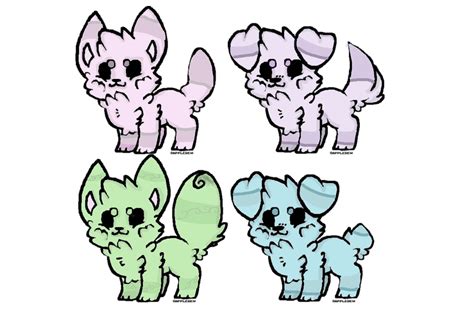 Free Pastel Puppy Adopts Closed By Theholybagel On Deviantart