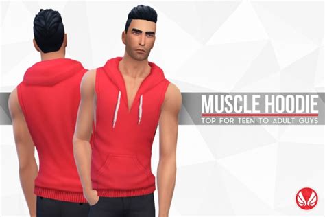 Muscle Hoodie At Simsational Designs Sims 4 Updates