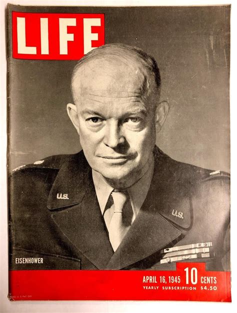 Vintage Life Magazine April 16 1945 General Dwight D Etsy Life