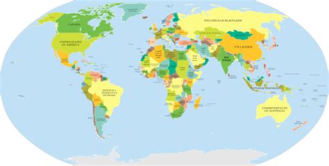Carte Mondiale Arts Et Voyages