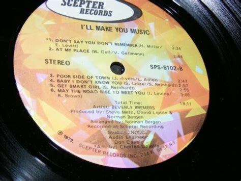 Sexy Cover Beverly Bremers I Ll Make You Music 72 Hair Cast Member Pop Vocal Lp Ebay