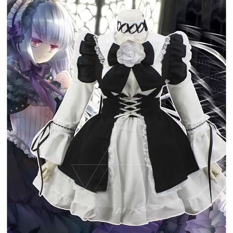 Cute Girl Gothic Lolita Cosplay Vampire Cafe Maid Maid Lolita Anime