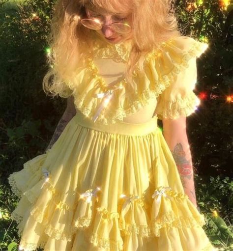 Yellow Dress Fairycore Fashion Fashion Fairycore Outfits