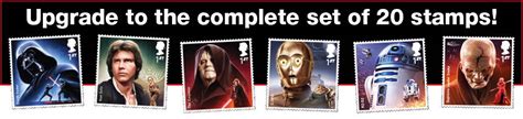 Upgrade To The Complete Set Of 20 Star Wars Stamps The Westminster