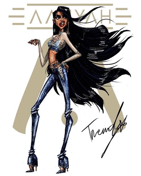 Illustrations By Trendy Aaliyah Aaliyah Style Aaliyah Fashion