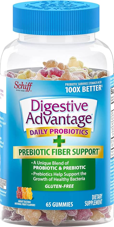 Buy Probiotic Plus Fiber Natural Fruit Flavor Gummies Digestive