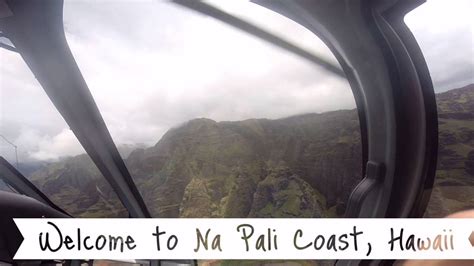 Helicopter Over Na Pali Coast Hawaii Youtube