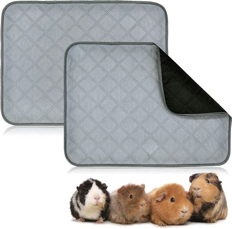 Bwogue Guinea Pig Fleece Cage Liners 2 Pack Washable Guinea Pig Pee