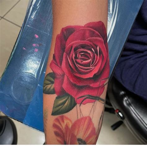 40 Charming Red Rose Tattoos The Xo Factor