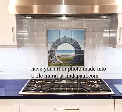 Your Art Or Photo Made Into A Tile Mural Kitchen Backsplash Custom
