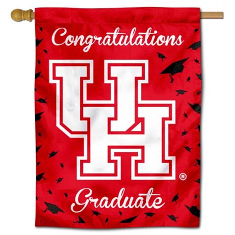 Houston Cougars Congratulations Graduate Flag Your Houston Cougars