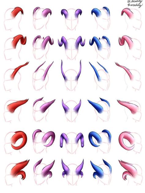 How To Draw Tiefling Horns 2019 Concept Art Drawing Demon Drawings
