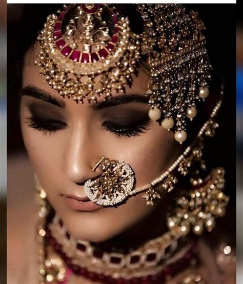 Pin By Srishti Kundra On Blushing Brides In 2020 Bridal Nose Ring Bridal Jewellery Indian