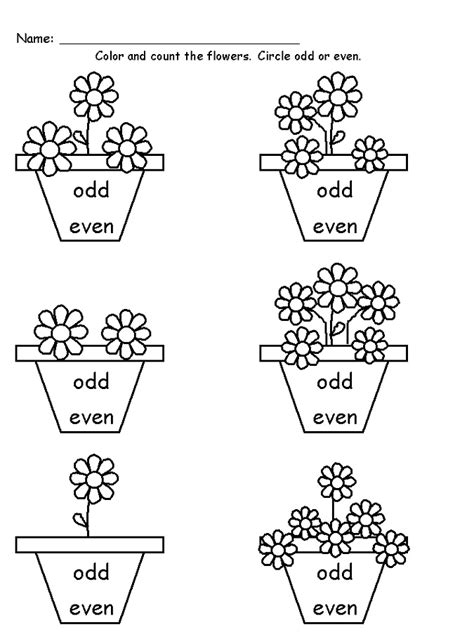 Odd And Even Worksheets 2nd Grade Math Sketch Coloring Page