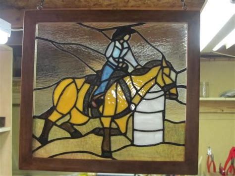The fine lines (in dark pink color) are wire overlays ( 20 or 22 awg) with solder drops to give a look of small flower buds. Barrel Racer - Delphi Stained Glass (With images ...