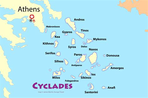 Cyclades Islands A Greek Island Group Found Just To The Southeast Of
