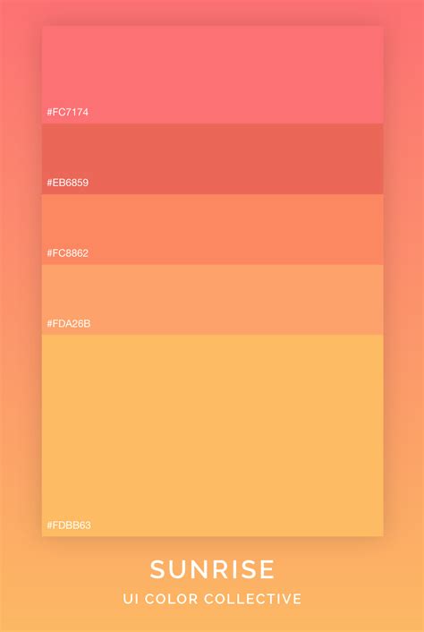 Sunrise Color Palette