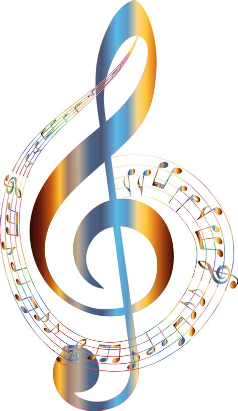 Music notes png silhouette musical note vector graphic pixabay. Clipart - Chromatic Musical Notes Typography 2 No Background