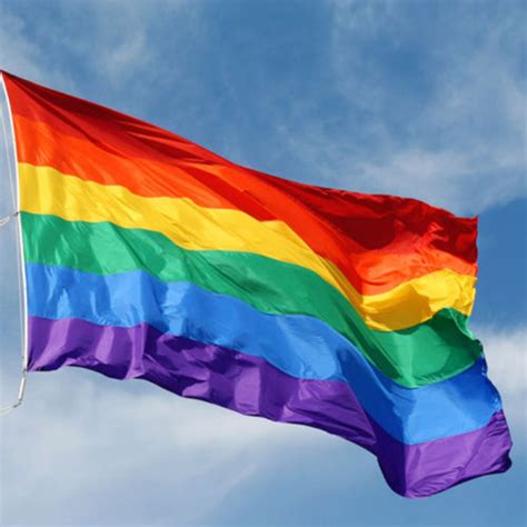 hot sale 90 x 150 cm rainbow flags and banners lesbian gay pride flag polyester colorful rainbow