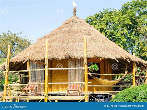 Traditional Thai Thatched Hut Stock Photo Image 49775405