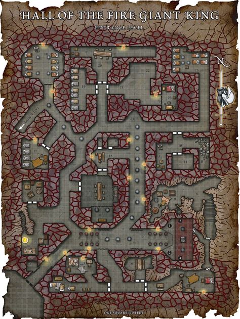 Fantasy Maps By Robert Lazzaretti Map1 Hall Of The Fire Giant King