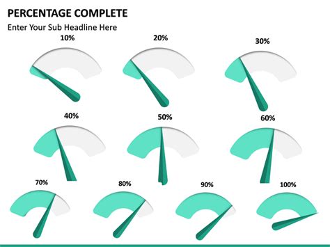 Percentage Complete Powerpoint Template Sketchbubble