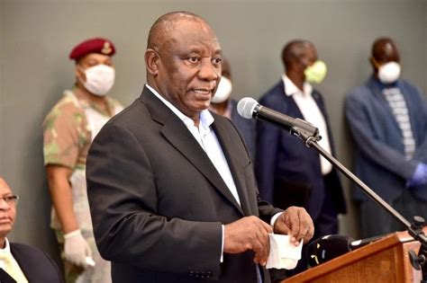 South African President Cyril Ramaphosa Address The Nation South