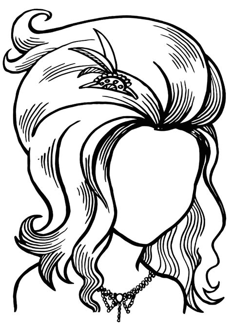 Hairstyle Coloring Pages Coloring Pages To Download And Print