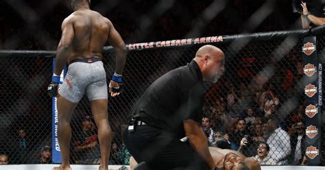 Ufc Full Fight Video Francis Ngannou Takes Out Alistair Overeem With