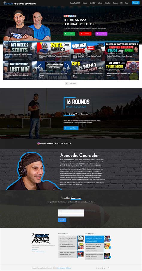 Major players like espn, yahoo!, nfl, and so on now offer fantasy football platforms that will automatically track player and team stats for you. Blog Web Design | Fantasy Football Counselor | EB Media