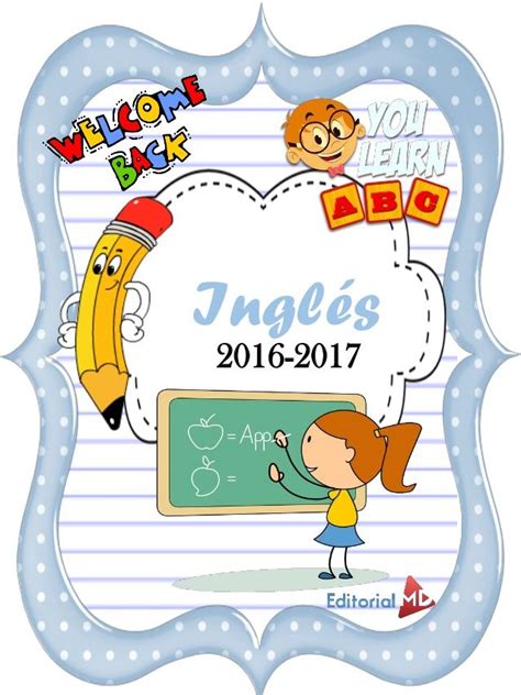 Inglés 2017 2018 Cuaderno De Ingles Portadas De Cuadernos Caratulas