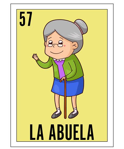 loteria mexicana abuela mexican loteria art regalo para abuela greeting card by hispanic ts