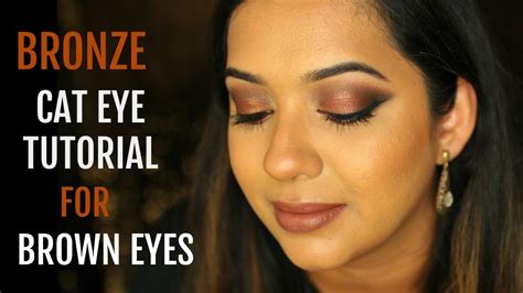 Smokey Cat Eye Tutorial For Brown Eyes Indian Skintone Makeup Looks Beautylashes19 Youtube