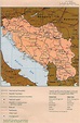 Grande detallado mapa político de Yugoslavia con carreteras ...